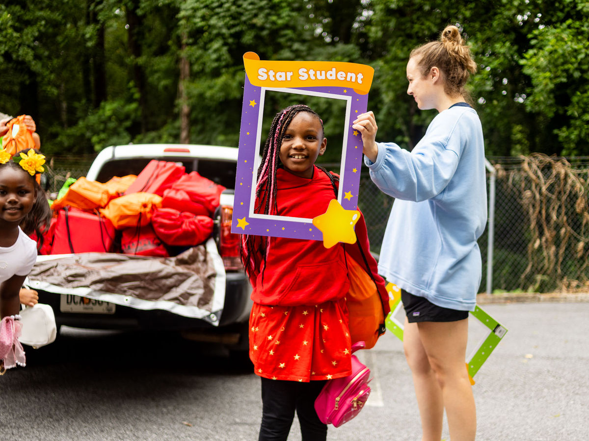 A neighborhood street in southeast Atlanta where AIM serves