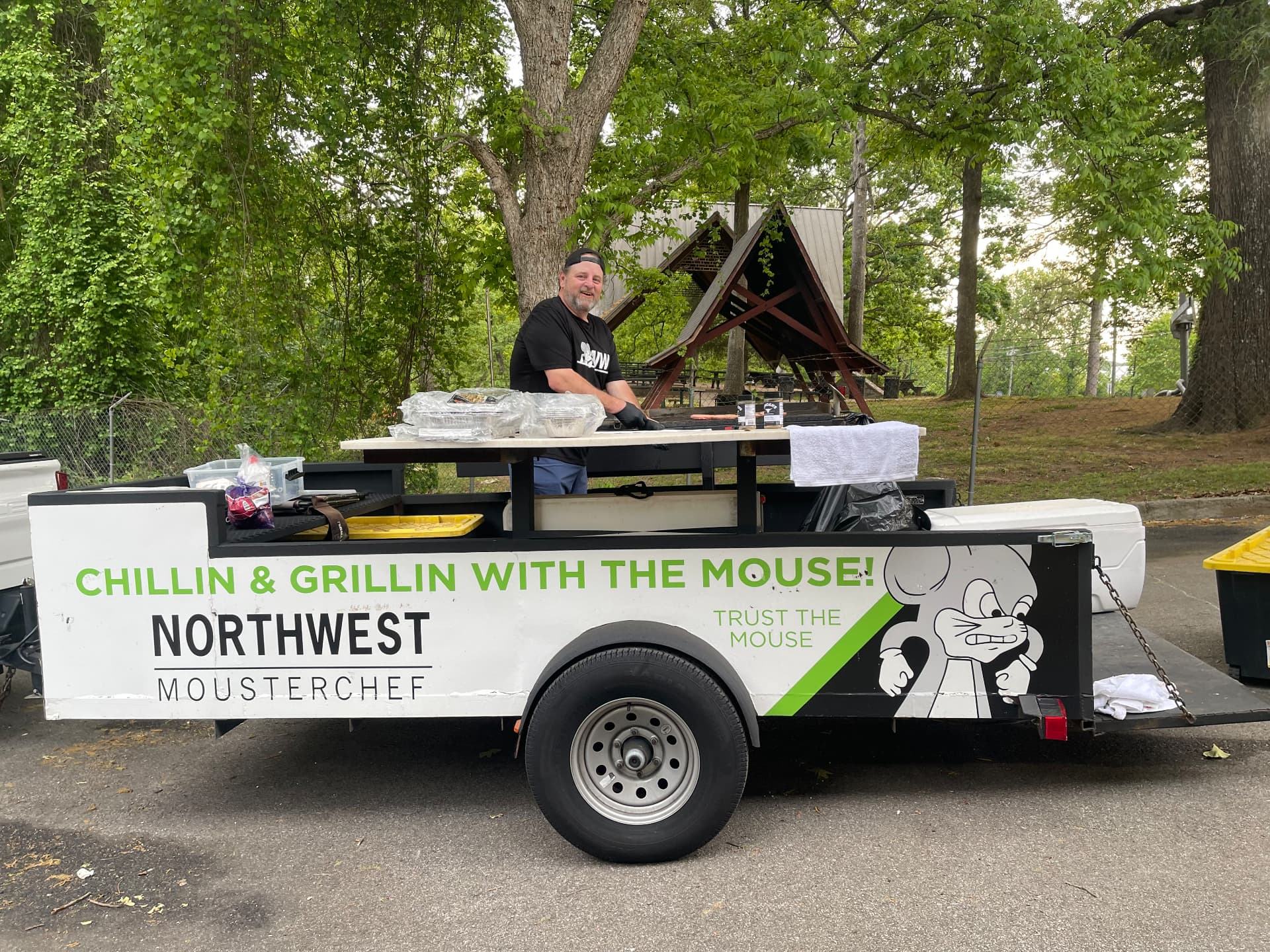 Northwest Exterminating's Chillin & Grillin trailer at an AIM event